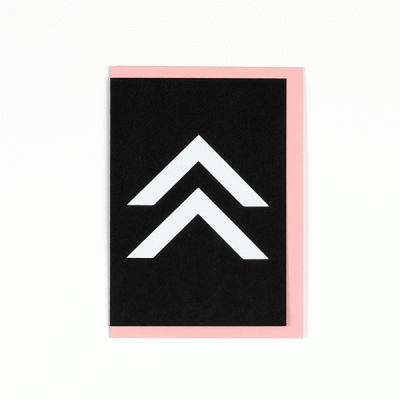 Black chevron card