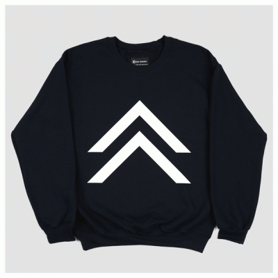 Chevron black sweatshirt